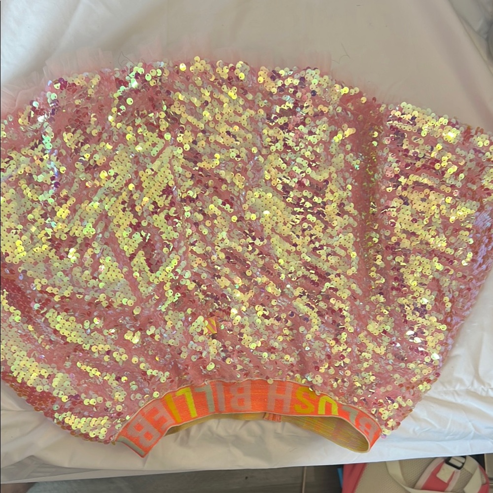 Billieblush Pink Sequin Skirt
